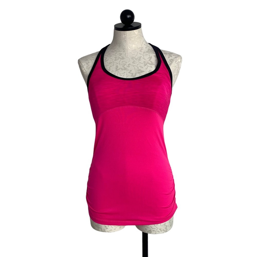 New Balance Tank Built In Sport Bra Pink Racerback Size Small